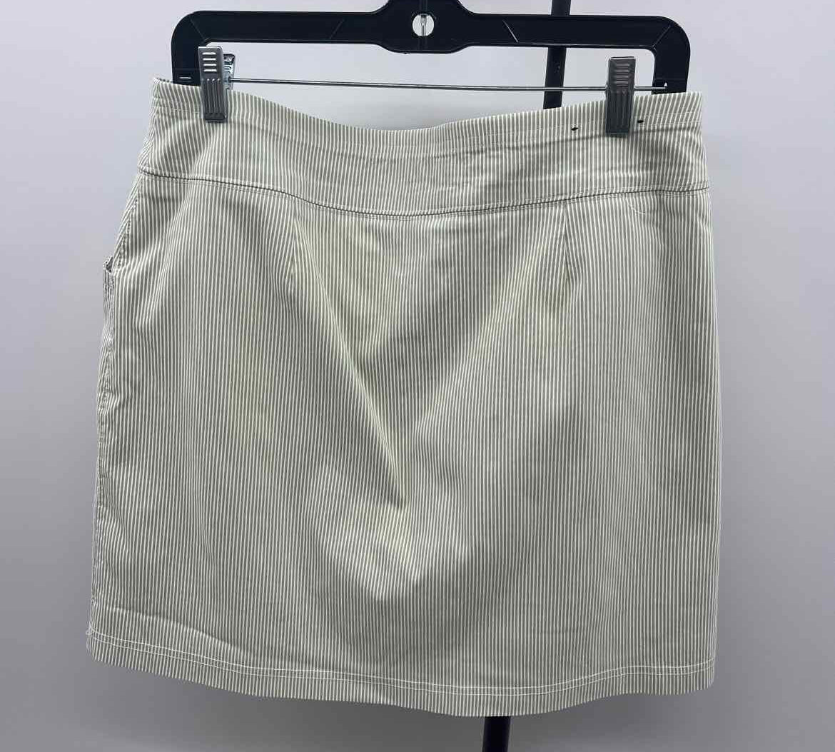 Mario Serrani Women's Size 14 Green Stripe Skirt