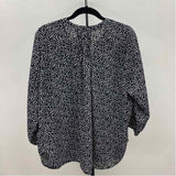 Jachs Girlfriend Women's Size L Black Spotted Long Sleeve Shirt