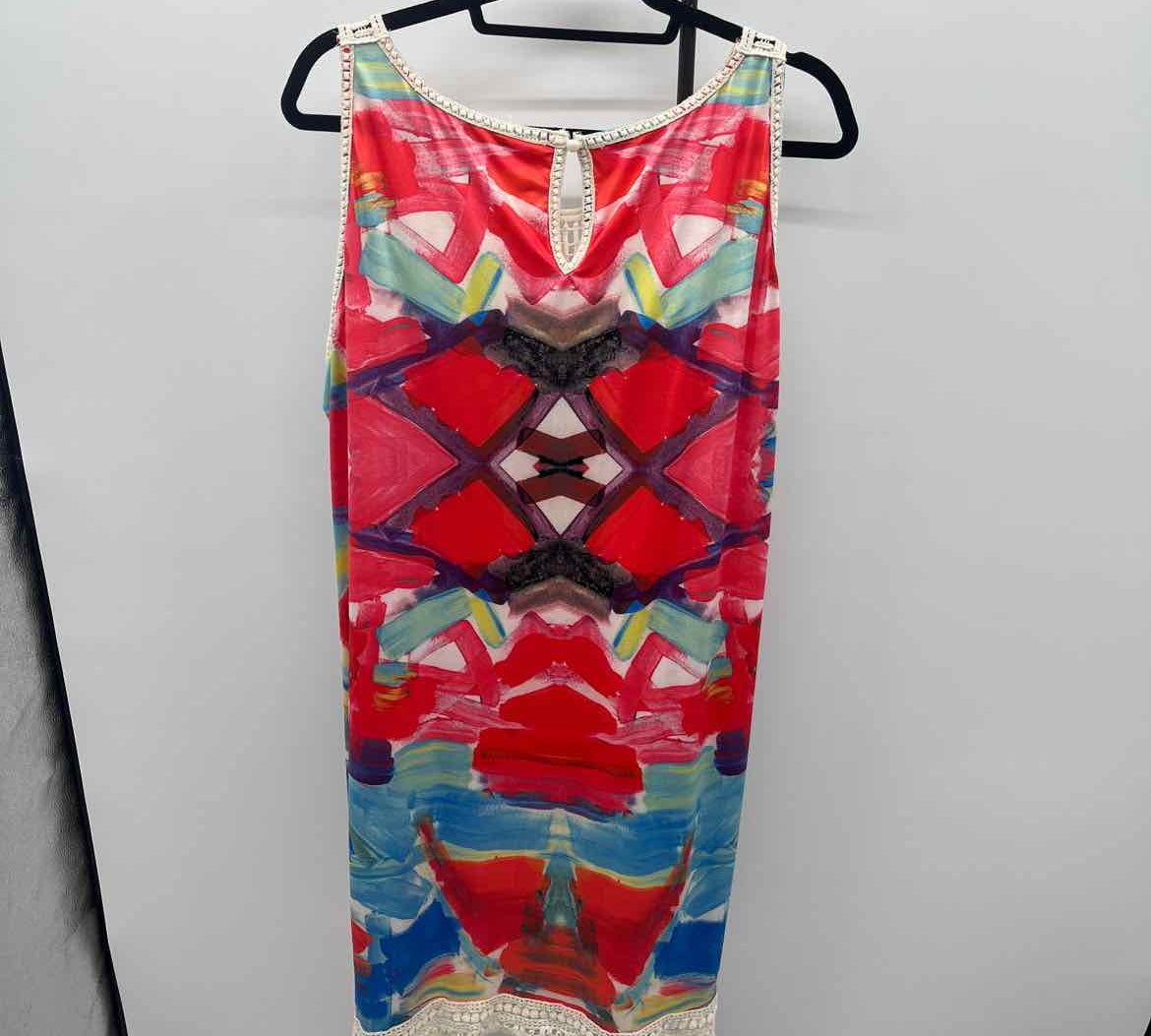 Shoreline Women's Size 2X Multi-Color Crochet Dress