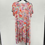 MSK Women's Size 18 Pink Paisley Dress