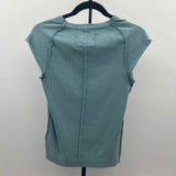 We the Free Junior's Size XL Green Ribbed Short Sleeve Shirt