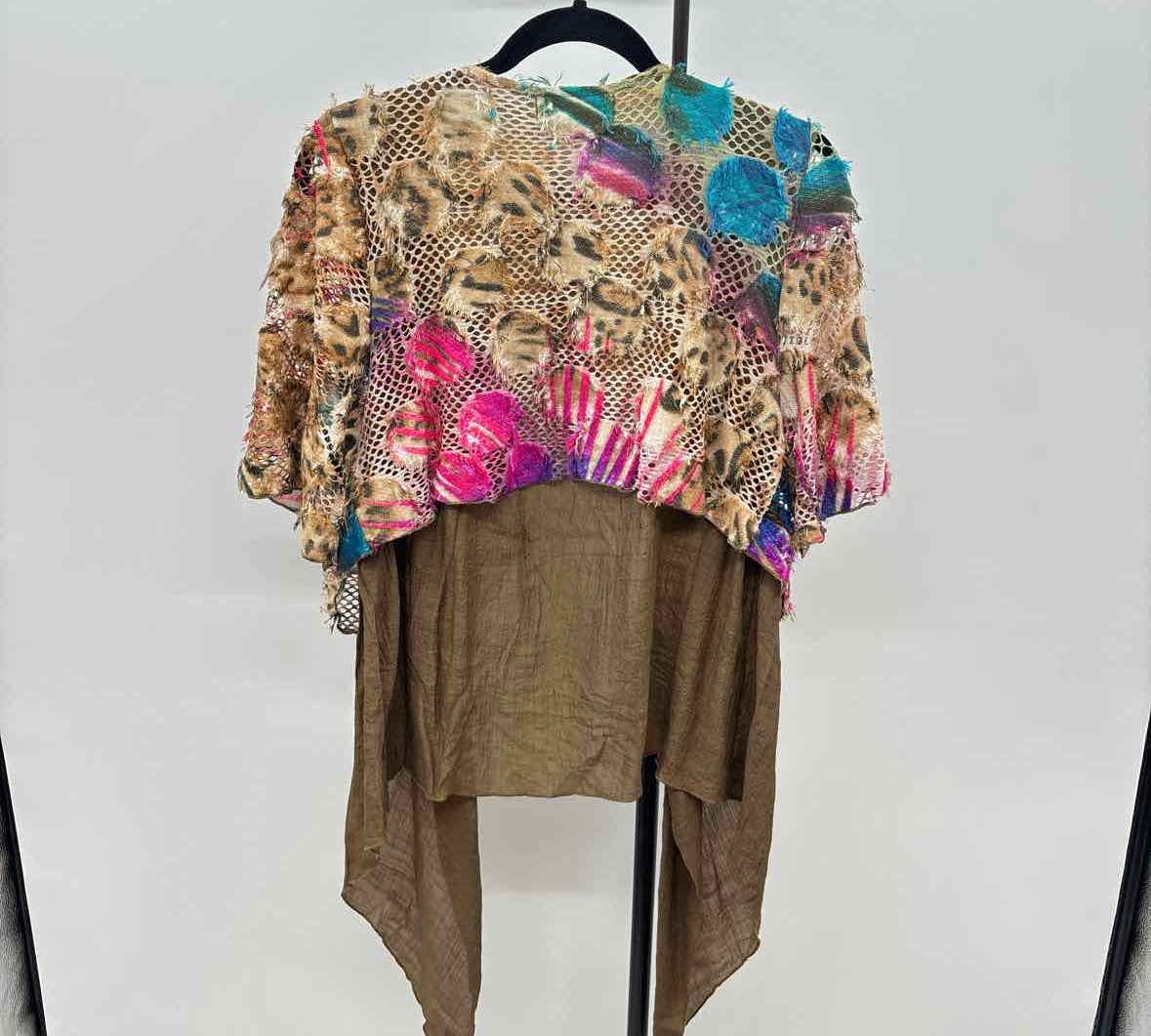Pretty Angel Women's Size M Multi-Color Textured Cardigan