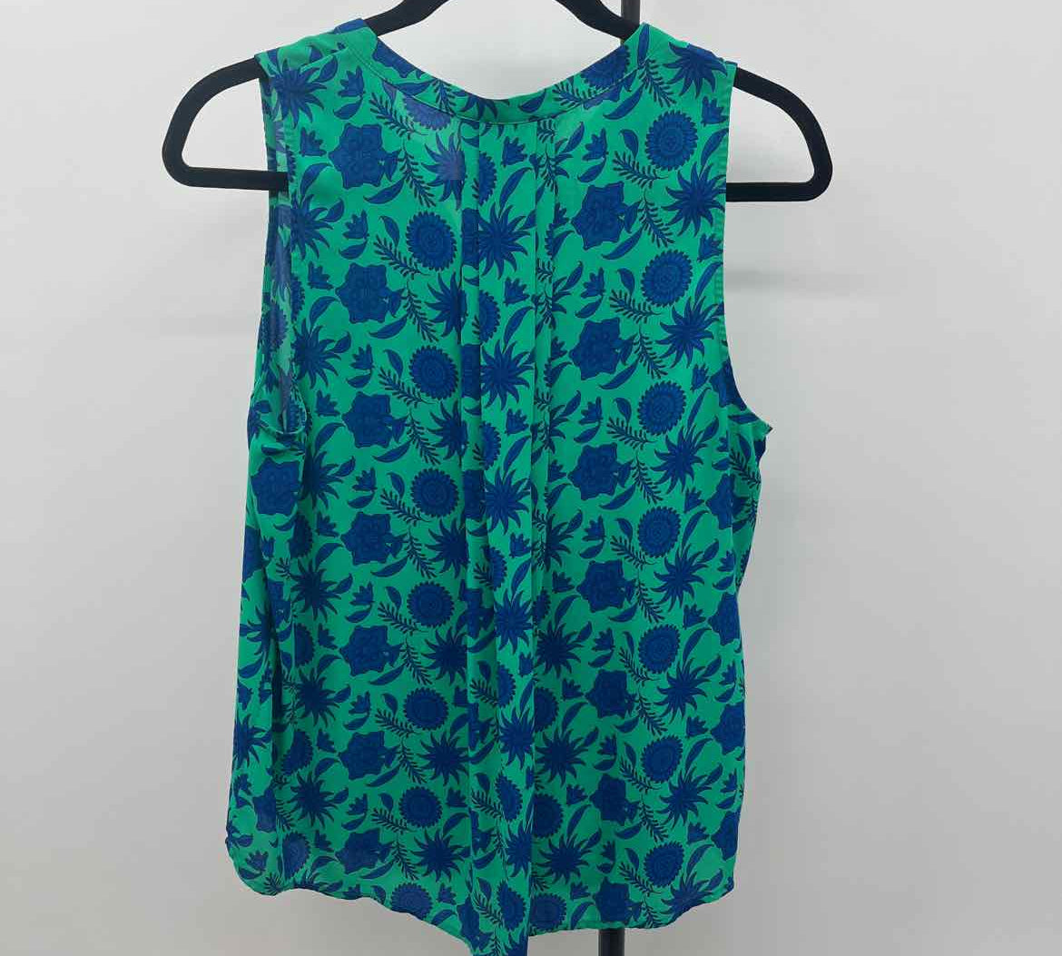 41 Hawthorn Women's Size M Green Floral Sleeveless Shirt
