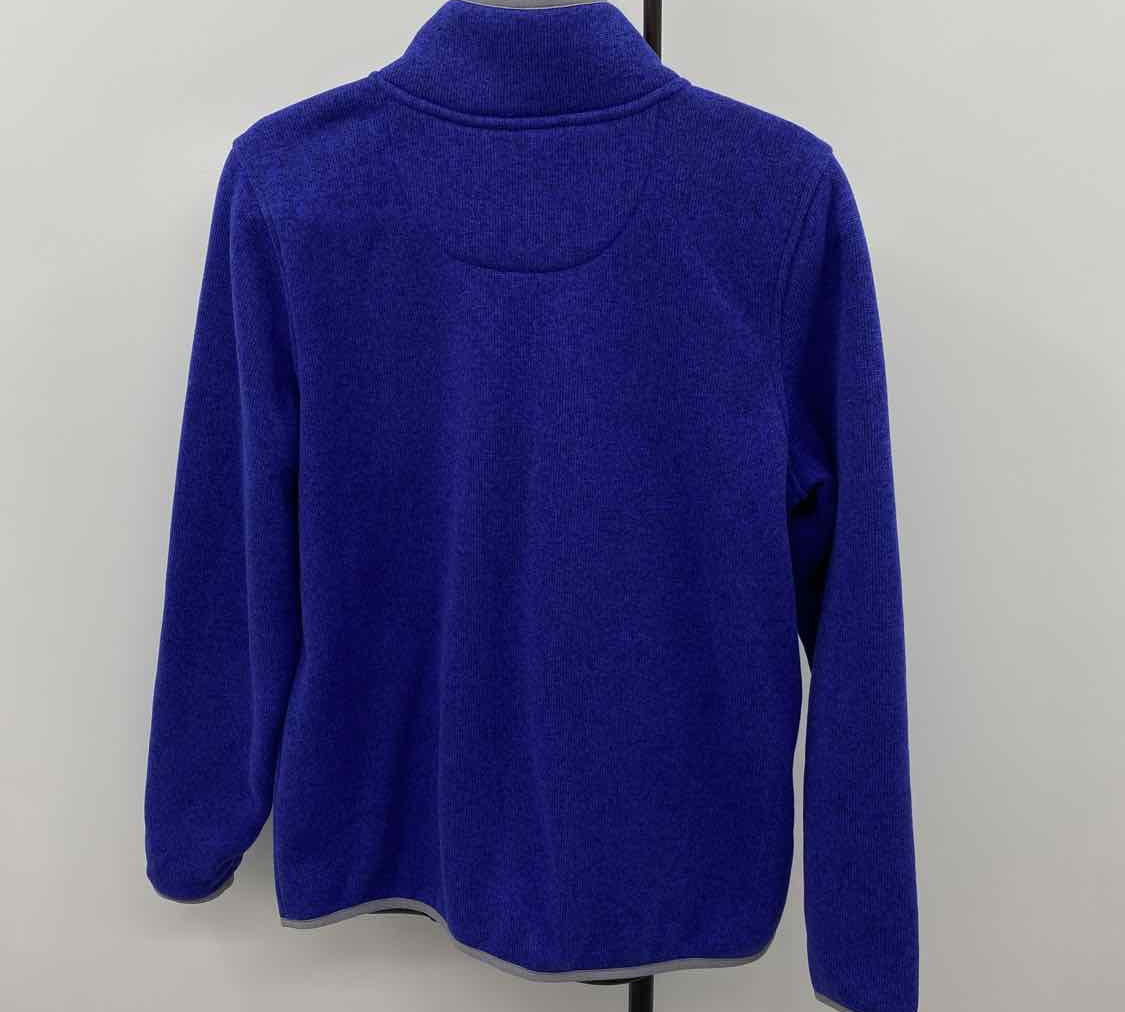 LL Bean Women's Size M Blue Hearts Sweatshirt