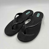Oka B Women's Shoe Size 6 Black Solid Flip Flops