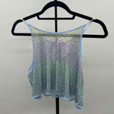 NOCTURNE Women's Size L/XL Blue Beaded Tank