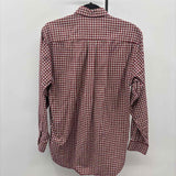 Bass Men's Size S Red Plaid Long Sleeve Shirt