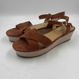 Talbots Women's Shoe Size 8.5 Caramel Solid Sandals