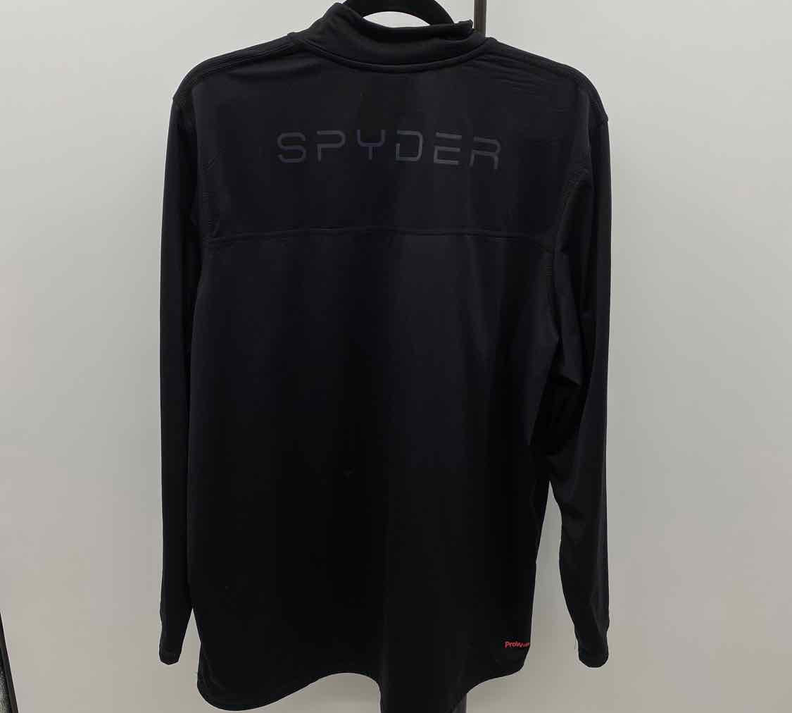 Spyder Women's Size XL Black Solid Long Sleeve Shirt