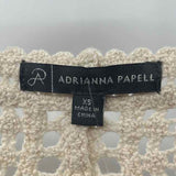 Adrianna Papell Women's Size M Beige Crochet Sweater