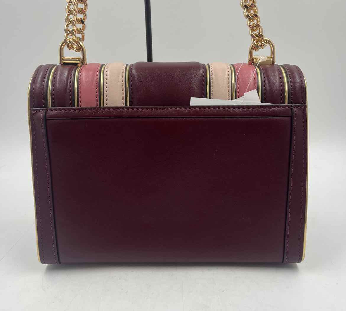 Michael Kors Women's Maroon New with Tags Stripe Purse