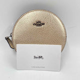 Coach Women's Gold Luxe pebbled Wallet