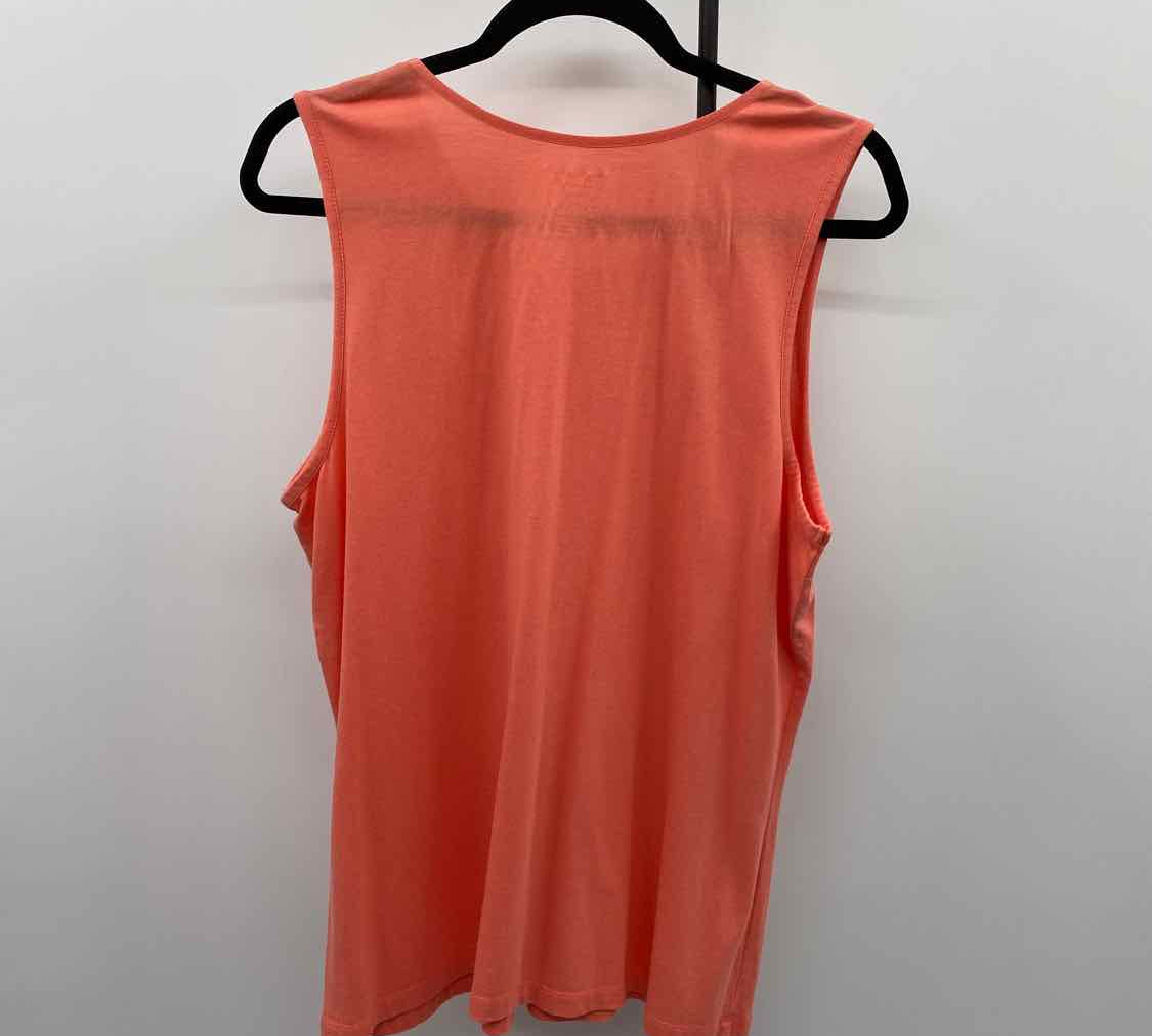Christopher & Banks Women's Size XL Melon Solid Sleeveless Shirt