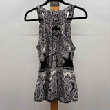 Inc Women's Size L Black Tapestry Tank