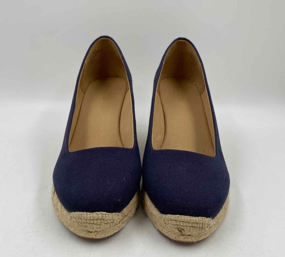 J Crew Women's Shoe Size 9.5 Navy Solid Wedges