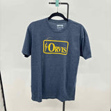 Orvis Women's Size L Navy Cotton/Polyester logo T-shirt