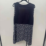 Aster Women's Size 2X Navy dotted Cardigan