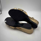 Hush Puppies Women's Shoe Size 8 Gold Shimmer Sandals