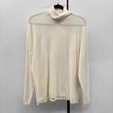 Chico's Women's Size XL Ivory Solid Sweater
