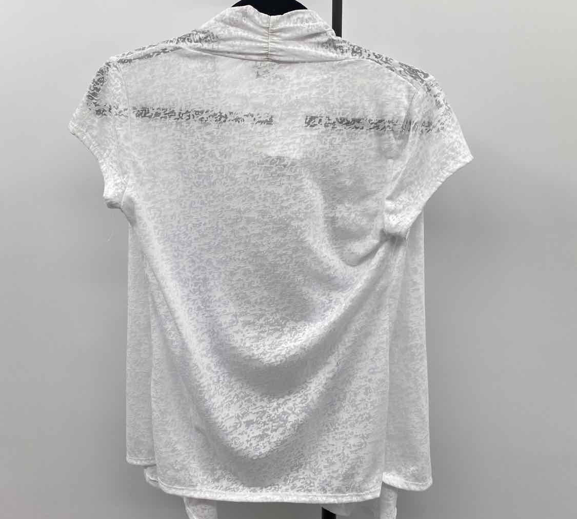 Keren Hart Women's Size S White Textured Cardigan