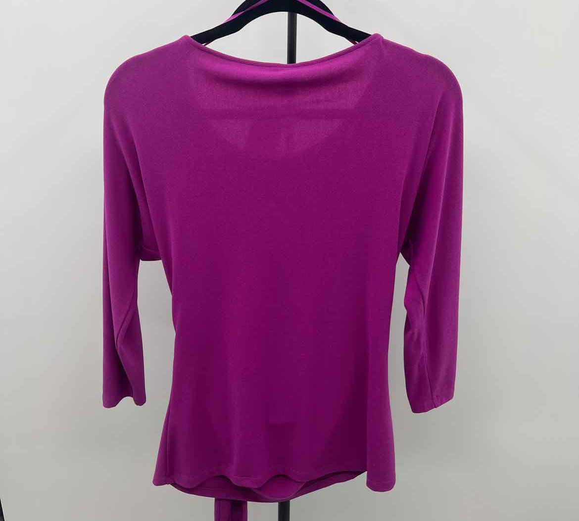 Ann Taylor Women's Size S Purple Solid Long Sleeve Shirt