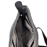 SHERPANI Heathered Gray & Black Fabric Crossbody Purse