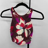 Athleta Women's Size xxs Wine Abstract Tank