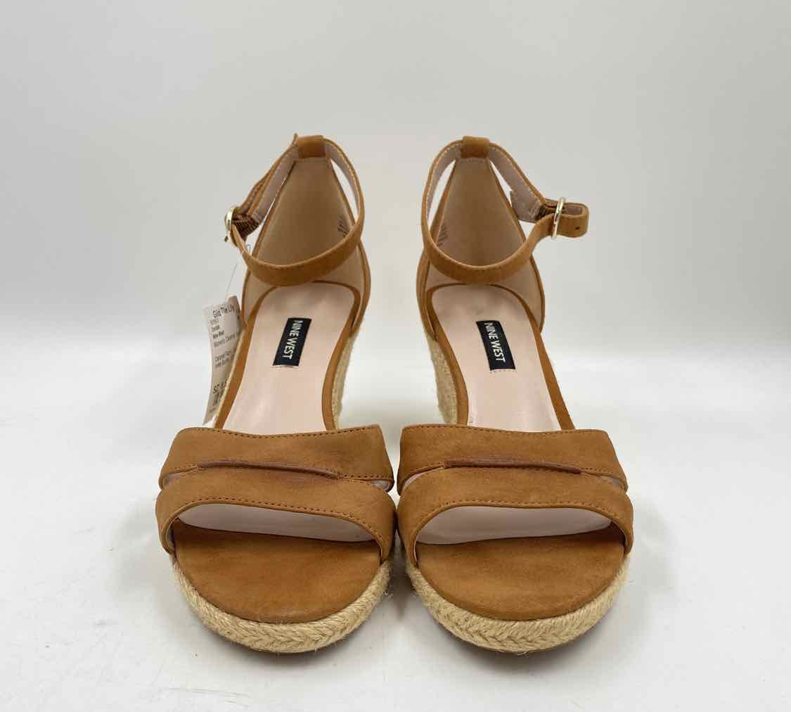 Nine West Women's Shoe Size 8.5 Caramel Solid Sandals