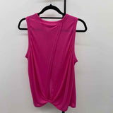 J Crew Women's Size L Pink Solid Sleeveless Shirt