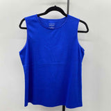 Christopher & Banks Women's Size M Royal Blue Solid Sleeveless Shirt