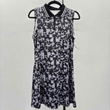Freeye Women's Size 10 Charcoal Geometric Dress