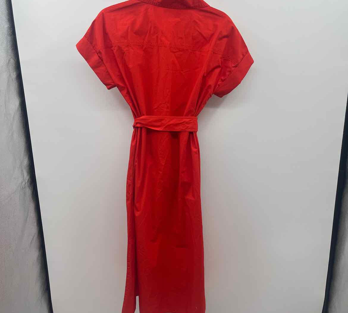 Banana Republic Women's Size 2 Red Solid Dress