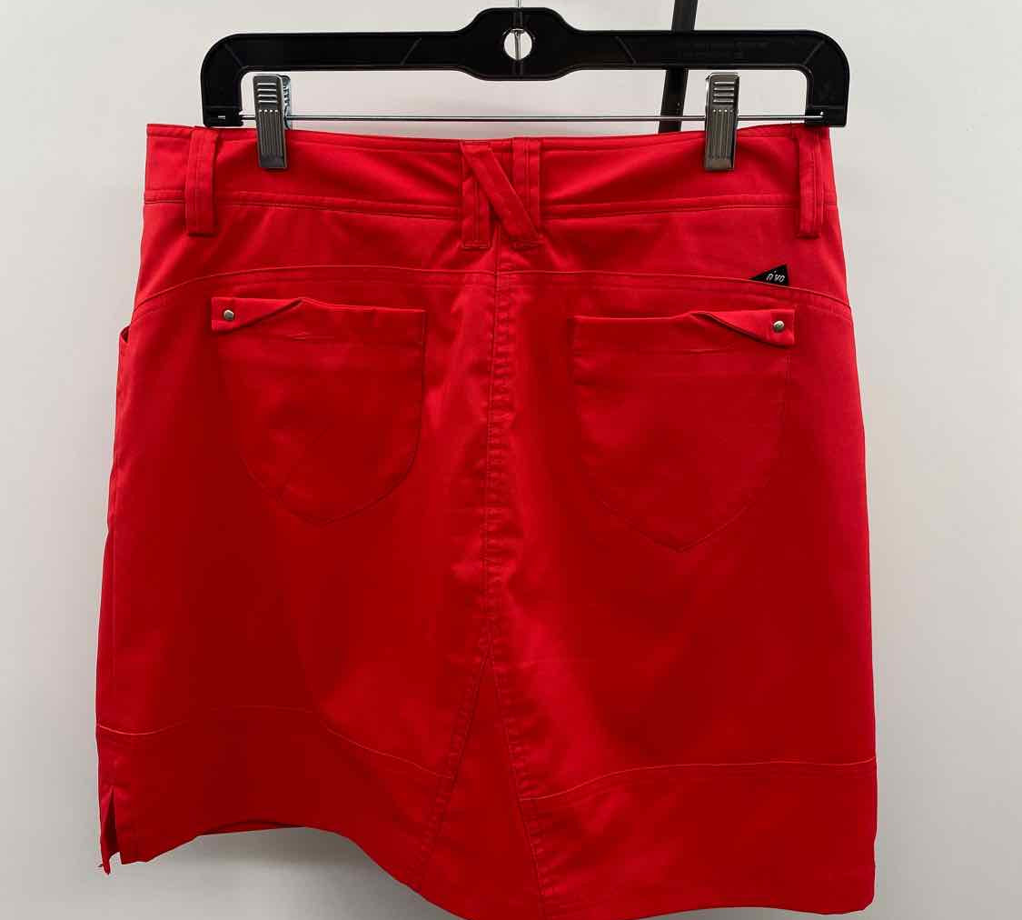 Nivo Women's Size 6 Red Solid Skirt