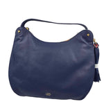 NWT VINCE CAMUTO Navy Blue Pebble Leather Shoulder HOBO Bag Purse