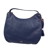 NWT VINCE CAMUTO Navy Blue Pebble Leather Shoulder HOBO Bag Purse