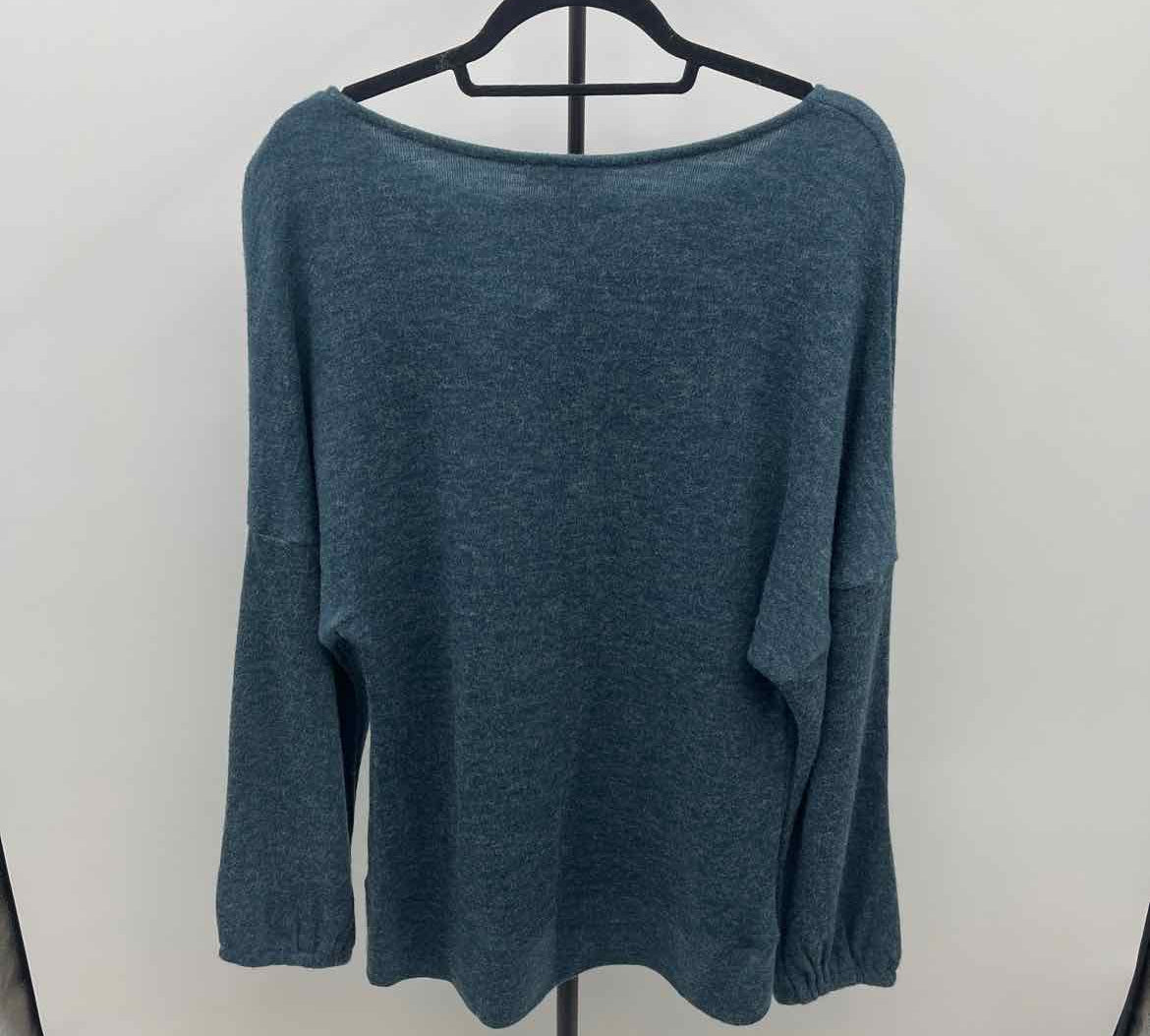 entro Women's Size L Blue Floral Sweater
