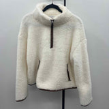 Ann Taylor Women's Size M White Textured Sweater