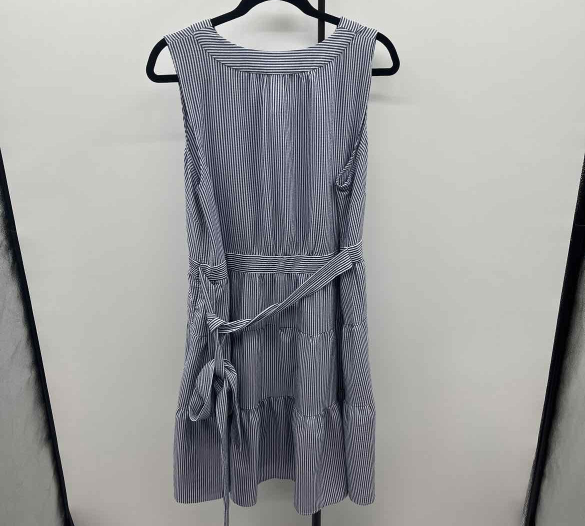 Tommy Hilfiger Women's Size 14 Blue Stripe Dress