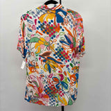 Envy Men's Size L Multi-Color Viscose Floral New with Tags Short Sleeve Shirt
