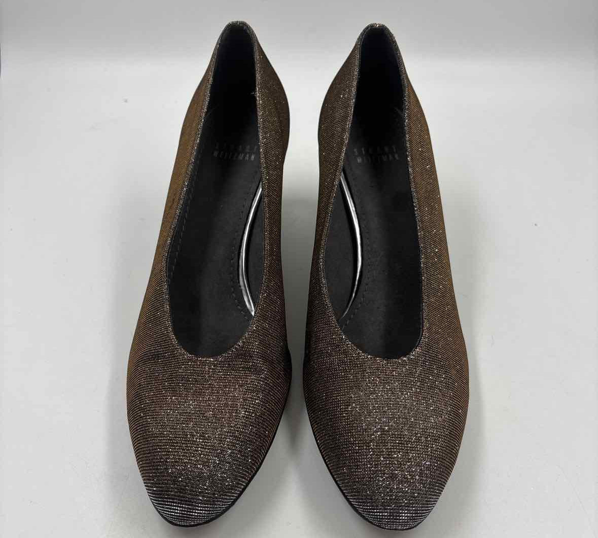 Stuart Weitzman Women's Shoe Size 10.5 Pewter Shimmer Heels