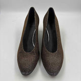 Stuart Weitzman Women's Shoe Size 10.5 Pewter Shimmer Heels