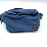 NWT CC Blue Nylon Belt Bag Purse