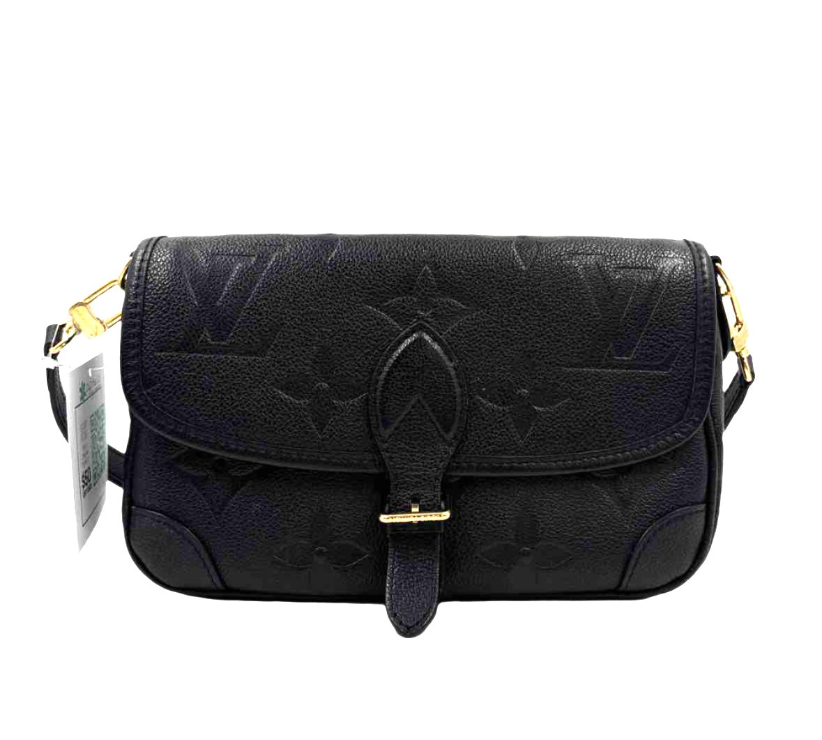 LOUIS VUITTON 2023 DIANE Monogram Black Empreinte Convertible Crossbody Purse