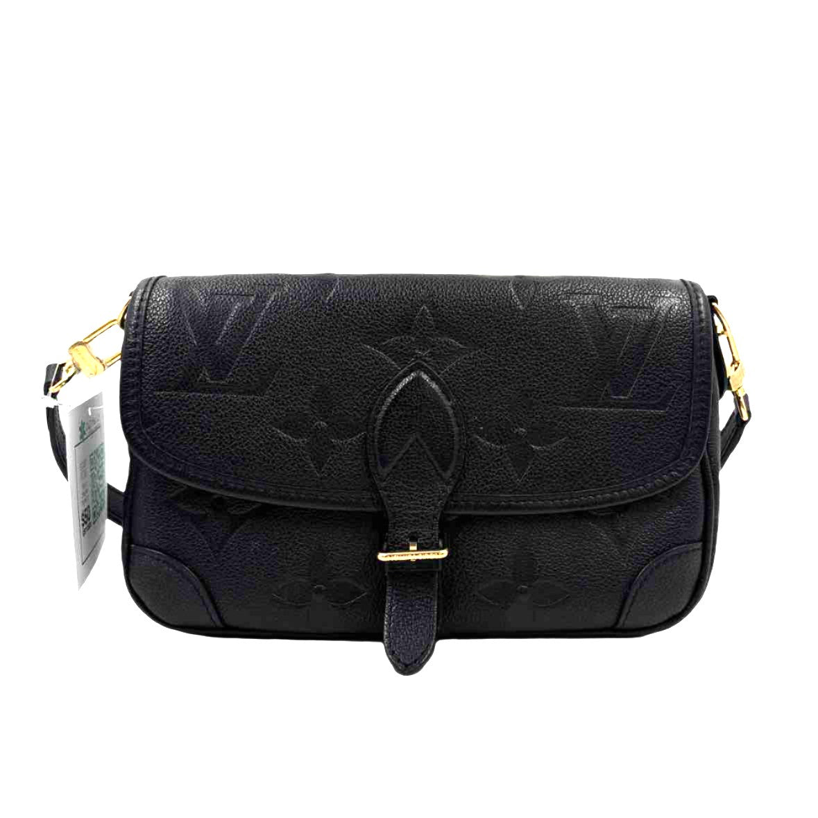 LOUIS VUITTON 2023 DIANE Monogram Black Empreinte Convertible Crossbody Purse