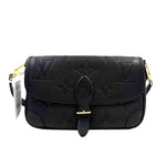 LOUIS VUITTON 2023 DIANE Monogram Black Empreinte Convertible Crossbody Purse