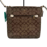 COACH Brown Signature Logo C MINI ROWAN FILE BAG Purse w/Crossbody