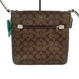 COACH Brown Signature Logo C MINI ROWAN FILE BAG Purse w/Crossbody