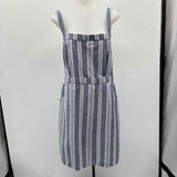 Just Fab Women's Size L Blue Stripe Dress