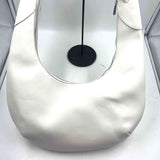 FRENCH CONNECTION White Vegan Leather LAYLA Half Moon Hobo Bag Purse