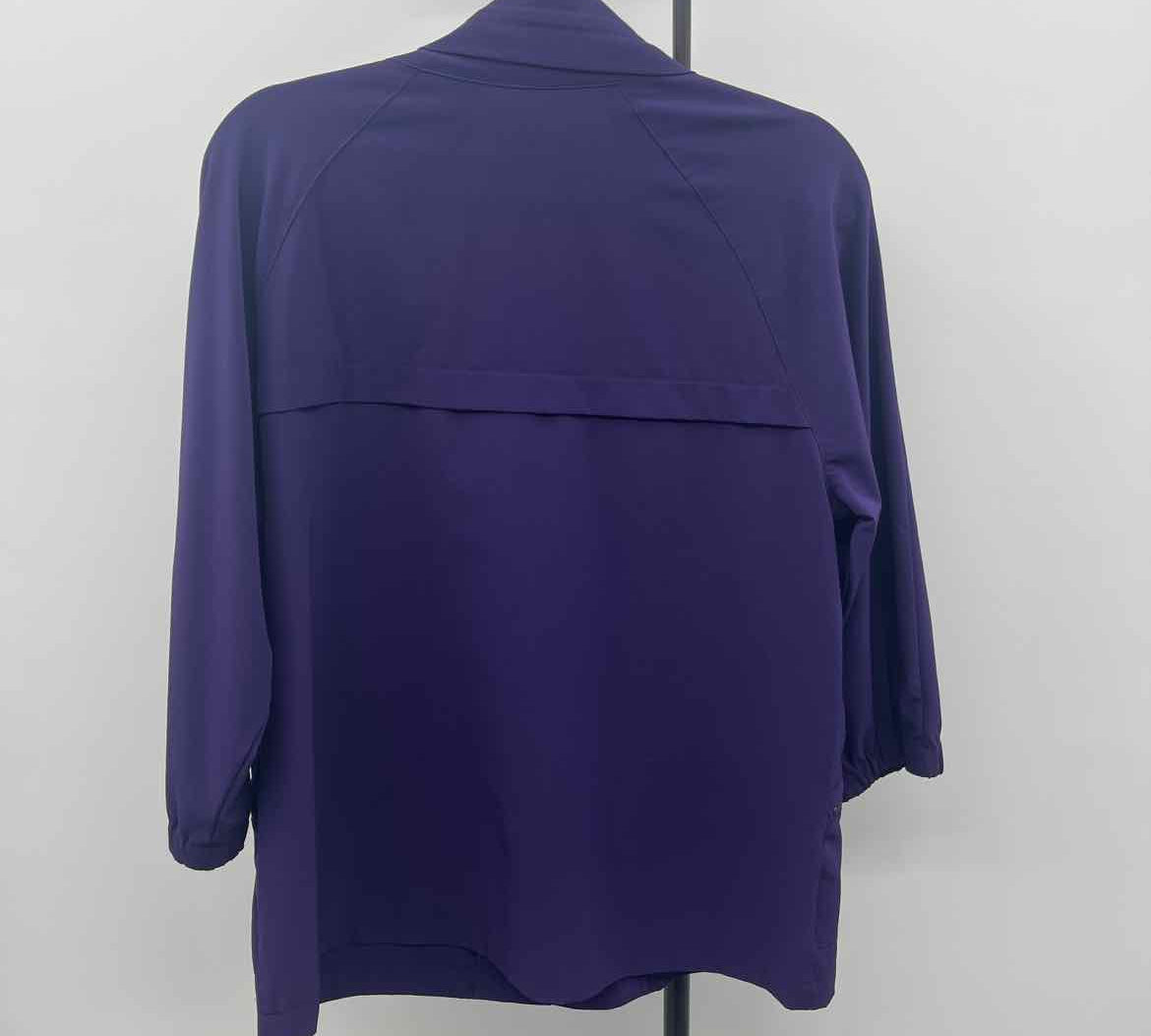 Chico's Women's Size L Purple Solid Jacket
